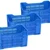 Seaplast Injection Molded Plastic Crates, 40 Liters
